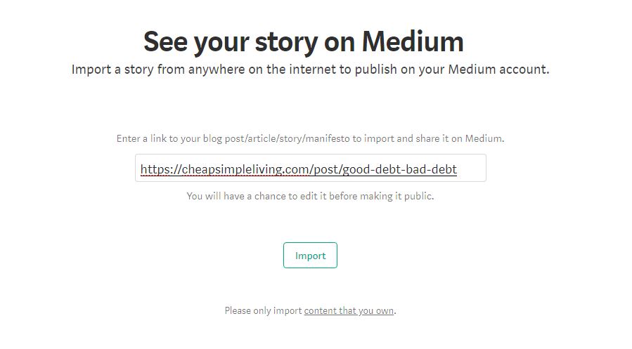 Medium See Your Story on Medium