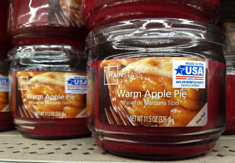 Walmart Made in the USA candle