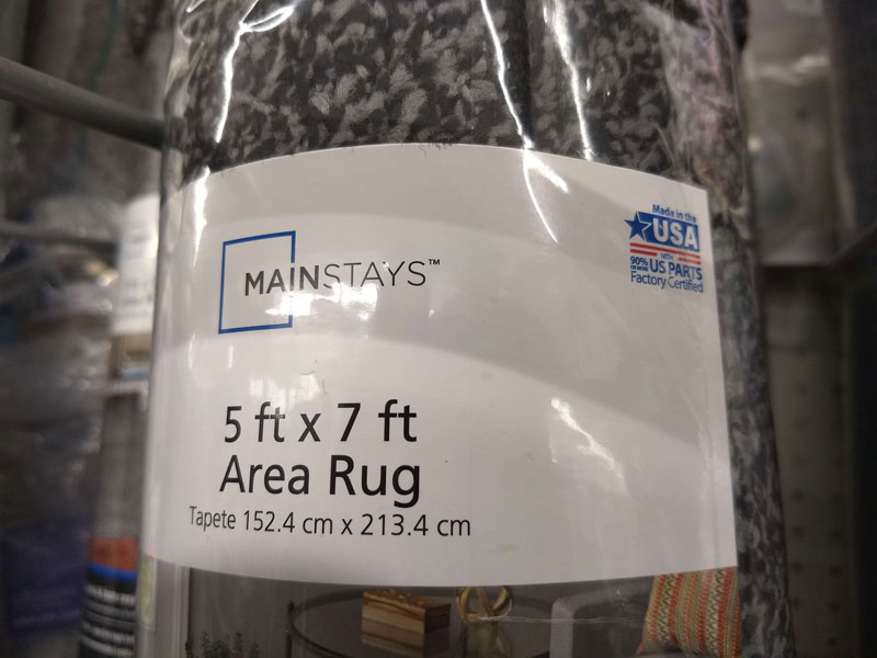 Walmart Made in the USA rug