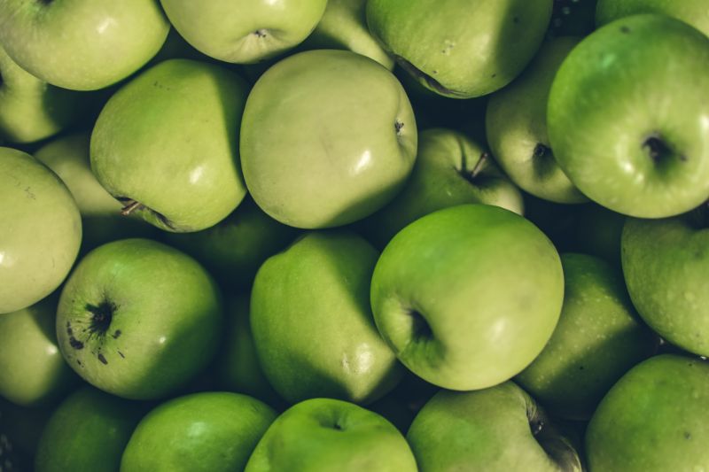 Green Apples in Refrigerator Crisper
