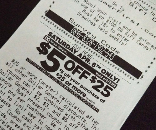 Save 5 Off 25 Every Week At Dollar General Cheap Simple Living