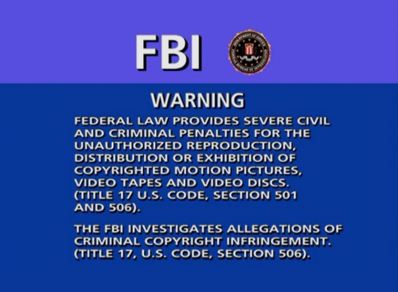 FBI Warning DVD