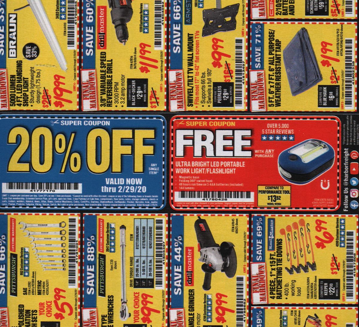 Harbor Freight Coupons Printable Free : July 2021 20 Off A Single Item