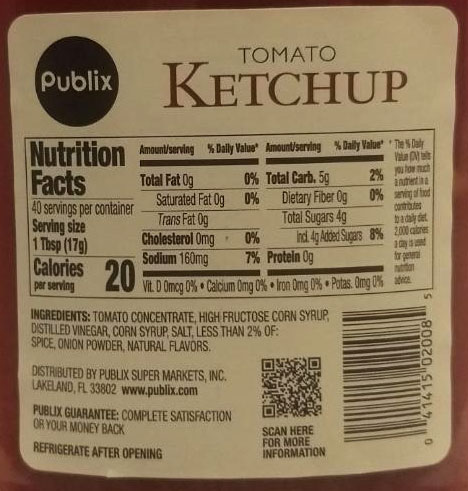 Publix Ketchup