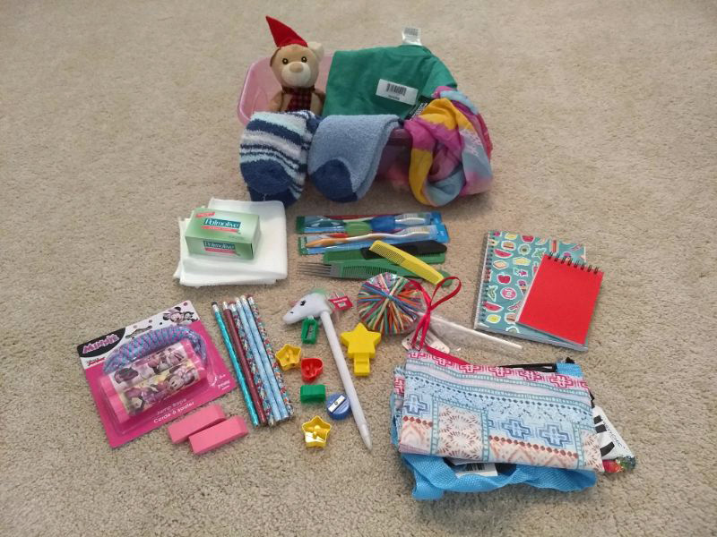 Dollar Tree Operation Christmas Child Shoebox