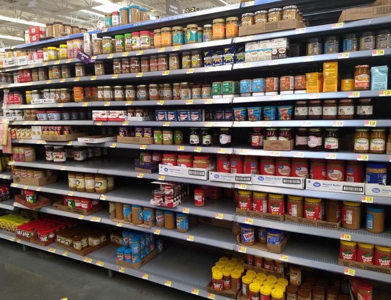 Peanut Butter Options at Supermarket