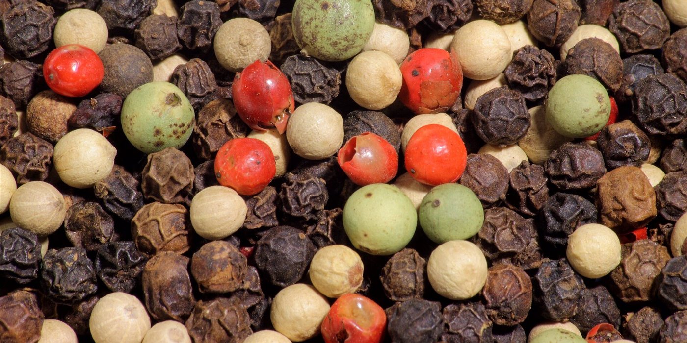 Black, White, and Green Pepper Are the Same Berry, But Not Pink