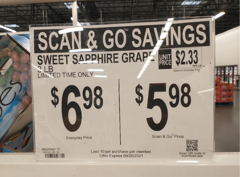 Sams Club Scan & Go Offers in Store