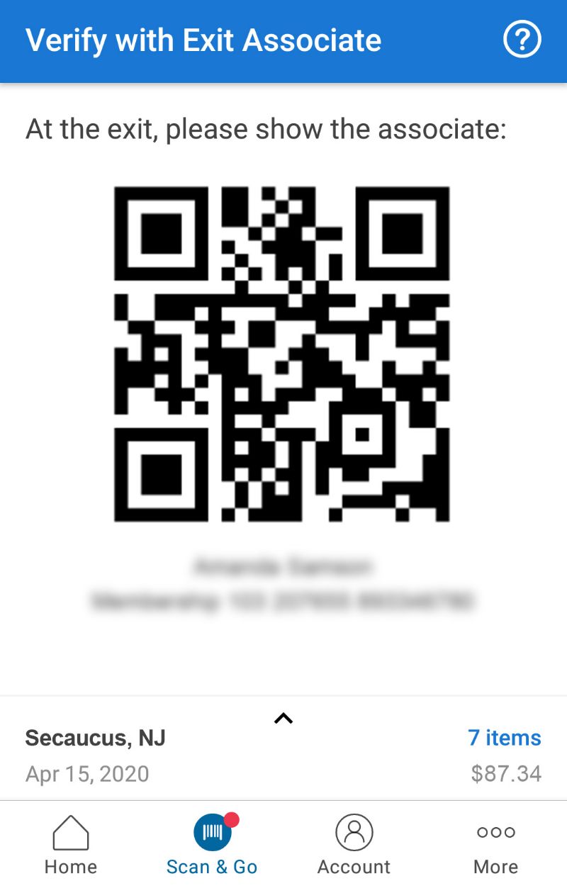 Scan And Go - Sam's Club