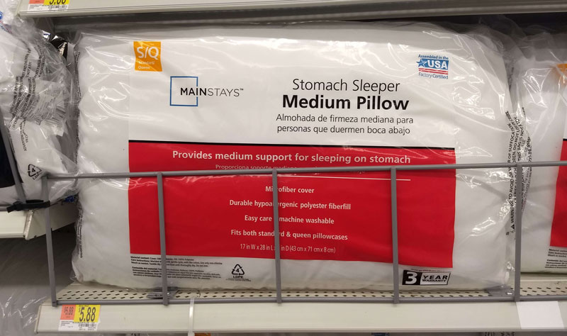 Walmart Made in the USA pillow