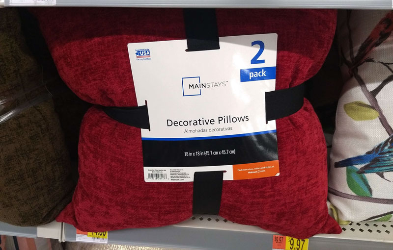 Walmart Made in the USA throw pillow