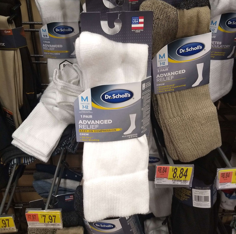 Walmart Made in the USA socks