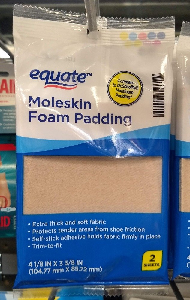 Equate Super Moleskin Padding, 3 Count