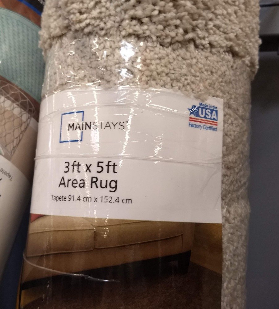 Mainstays 3 x 5 Area Rug - Walmart Made in the USA | Cheap Simple Living