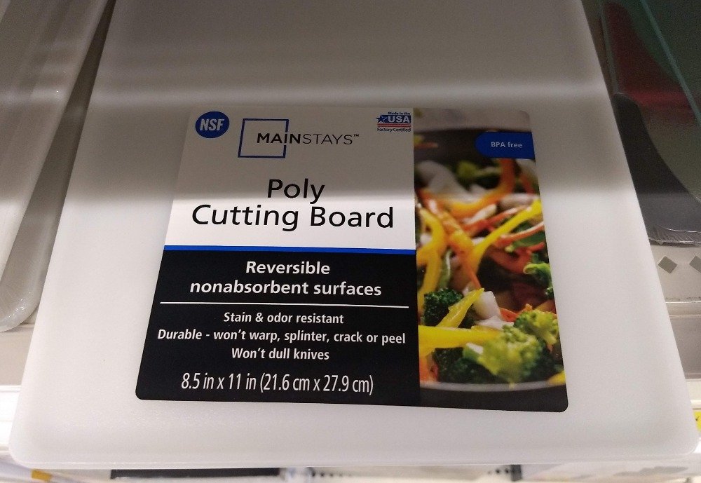 Mainstays MS 3pk Poly Cutting Board Set 
